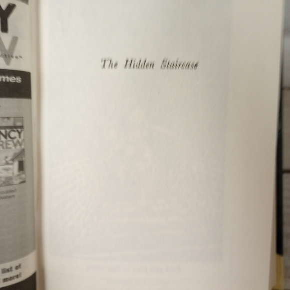 The Hidden Staircase, The Secret of the Old Clock, Pair of Nancy Drew Mysteries - Picture 7 of 9
